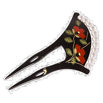 (Direct Mail from Japan) Clearstone Party City Cosplay Flower Bird Wind and Moon Fan-Shaped Hairpin