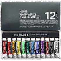 (Direct mail in Japan) Horbein Intransparent watercolor painting tool Water powder 12 color suit 5 ml (No 2