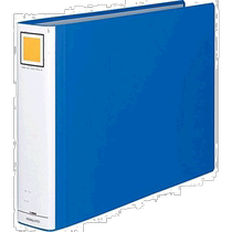 (Direct mail from Japan) KOKUYO Loose-leaf double-hole folder A3 horizontal binding width 60mm blue