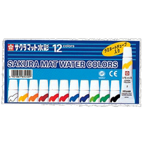 Self-operated｜SAKURA Sakura Matte Watercolor Set Tube Paint Paint 12 Colors*5ml