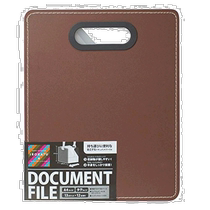 (Direct mail from Japan) Nakabayashi bookend document folder foam pp made vertical dark brown storage