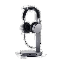 (Direct mail from Japan) V2 aluminum alloy USB headphone holder usb3 0 port 3 5mm audio jack gray