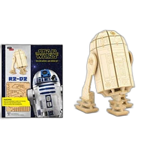 Azone Wooden 3D Puzzle 3D en bois Modèle Star Wars R2-D2