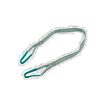 Japan direct mail TRUSCO polyester sling strap JIS4 grade closed at both ends 75mmX2 0m