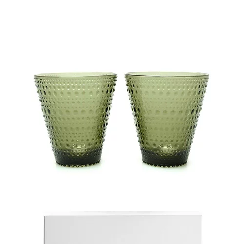 Япония прямая почта Iittala Kastehelmi 1025716 Tumbler 2pc Set Moss Gree