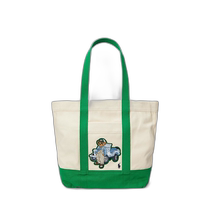 Japan Direct Mail Polo Ralph Lauren Womens Polo Bear Pattern Canvas Medium Handbag WAPOB