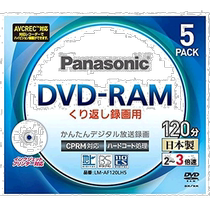 Self-operated｜Panasonic 3x speed DVD-RAM compatible 5-piece set LM-AF120LH5 printing