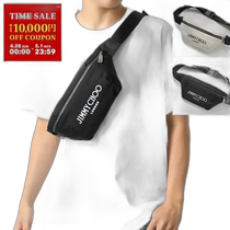 Self-operated｜Jimmy Choo body bag FINSLEY CZM DNH mens waist bag canvas crossbody bag