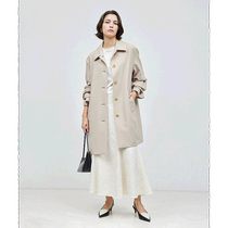 Japan direct mail ROPE ROPE womens classic stand collar mid-length windbreaker 2024AGGO24140