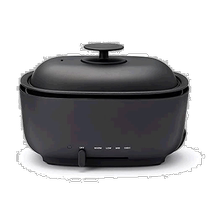 Japan Direct Mail (Japan Direct Mail) No-Print Good Products Electric Hot Plate Pan Deep Type Black MJ-HPFK1 448