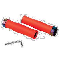 (Direct mail from Japan) GORIX bicycle handlebar cover silicone GX-72 locking shock-absorbing oil film color locking ring
