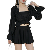 Japan direct mail TeddyShop womens long-sleeved polka dot swimsuit 4-piece set hys3170