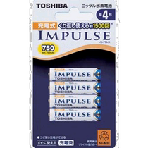 (Japan Direct Mail) Toshiba Nickel piles à hydrogène rechargeables IMPULSE 7 piles rechargeables min 50mAh