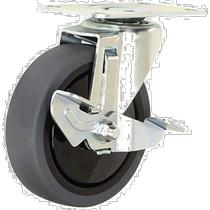 (Direct mail from Japan) Zhongshan silent swivel caster with rotating plug Φ100TYSFHG-100SELD