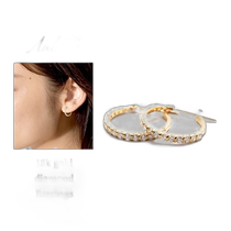 Japan Direct Mail Henriette Accessories Anliette Earrings Womens Gold JMP 1098 Gift