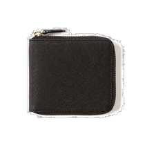 Japan direct mail BEAMS HEART mens round wallet high-quality cowhide material simple design high-end