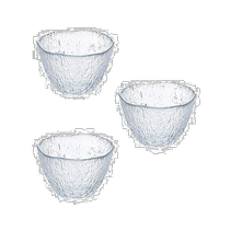 (Direct mail from Japan) Aderia Bowl Crystal Glass Small Transparent 9 5x6 5cm 3 pack per day