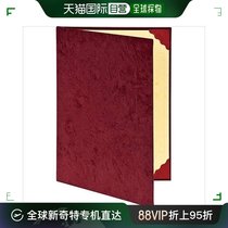 (Direct mail from Japan) Nakabayashi Nakabayashi Certificate and Certificate Two-fold Storage Clip A4 Suede Carmine Red