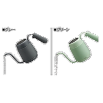 Japan Direct Mail BUYDEEM Drip Kettle Stainless Steel Drip Kettle Grey Green