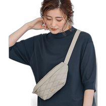 Japan direct mail to District 23 Womens cowhide diamond pattern crossbody waist bag BO3DCA0203
