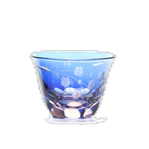 Japanese direct mail Edo Kiriko traditional craft Japanese cherry blossom glass wine glass foreign wine glass small wine glass
