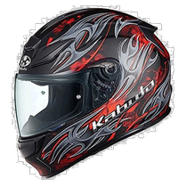 (Direct mail from Japan) OGK KABUTO motorcycle helmet SHUMA FLAME matte black and red M (57-58