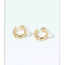 Japanese direct mail studio CLIP womens pearl-embellished mature style earrings light comfortable and easy to match