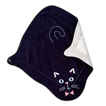 Japan direct mail (Japan direct mail) Alphax lunch hand towel cold and warm multi-functional black cat 40×40cm