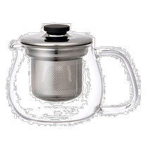 (日本直邮)KINTO茶具配件UNITEA茶壶透明质感450ml不锈钢漏杯83