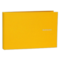 (Direct mail from Japan) Sedia Compact Fabric Pocket Photo Album L Size 28 Photos Yellow XP-28M