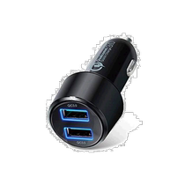 (Direct mail from Japan) Elecom Car Charger 36W USB-A ×2 Black MPA-CCU