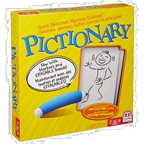 (Direct mail from Japan) mattel board game card Pictionary painting version board game party toy