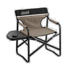 (Japanese direct mail) Coleman chair with side table folded deck chair grey beige for one yard