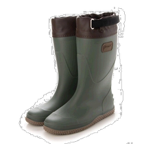 (Publipostage du Japon) Bottes de pluie Bracciano pour hommes vert armée à fond plat tube long confortable en caoutchouc léger pour lextérieur