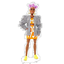 (Direct mail from Japan) Barbie celebrity signature BMR1959DOLL7 (with special box and special doll stand