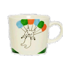 Direct mail from Japan Lucky Pig mug cute cartoon animal pattern printed ceramic simple gift