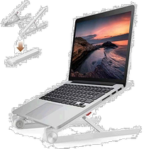 (Direct mail from Japan) ELECOM laptop stand foldable 2-layer angle adjustable 15 6 inches