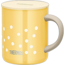 Japan Direct Mail (Japan Direct Mail) Thermos Thermos Vacuum Mug 350ml Yellow Dot JDG-35