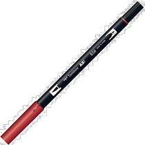 (Direct mail from Japan) Japanese Dragonfly Pencil Double-ended Writing Pen AB-T Chinese Red 6-Pack