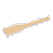 (Direct mail from Japan) Hasegawa square head wooden rice spoon wooden shovel 40cm SPS-40 nylon polyethylene plus