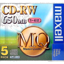 (Direct mail from Japan) Maxell CDRW MQ series CDRW74MQ1P5S CD-RW disc 650MB 5