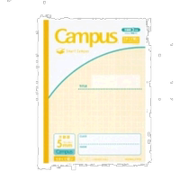 (Japan Direct mail) Bloc-notes du Campus Smart de renommée nationale 5mm papier grand format carré 10mm clair de fil solide jaune 10