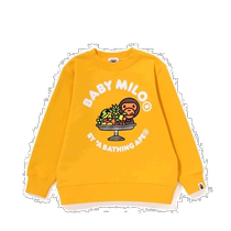 Japan direct mail A BATHING APE childrens BABY MILO fruit pattern round neck long-sleeved sweatshirt colorful