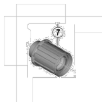 (Japan Direct Mail) Jubilee ULTEGRA Series Road Bike Rear Flower Drum Dust Cap FH-RS770