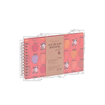 (Direct mail from Japan) Nakabayashi Nakabayashi Scrapbook L Nordic Style Red SCL-HM-4