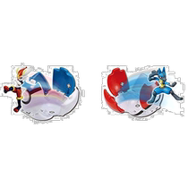 (Direct mail from Japan) Pokemon Lugia Ash VS Doggo (Lucario: Flame Ace)