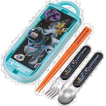 (Direct mail from Japan) Skater childrens antibacterial chopsticks spoons and forks 3-piece set Buzz Lightyear TACC2AG