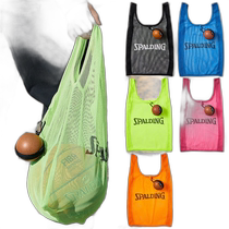 Japan Direct Mail Spalding Mens and Womens Ball Bag Basketball Bag Eco Bag with Storage Bag Pink Orange SP
