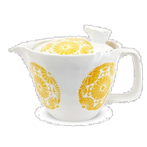 Direct mail from Japan Direct mail from Japan Hasamiyaki hand-painted ceramics Suishan kiln urgent teapot large round flower teapot with filter