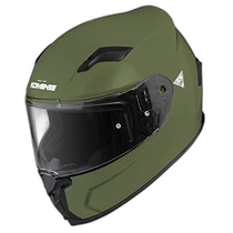 (Direct mail from Japan) Komine full-face helmet HK-170 FL high-strength shell magnetic buckle closure olive green